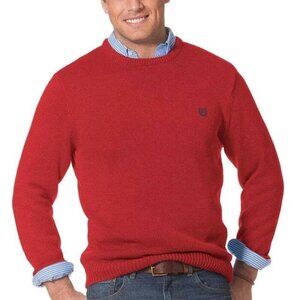 NEW Chaps Men's Classic Fit Crew Neck 100% Cotton Sweater Red Size: S